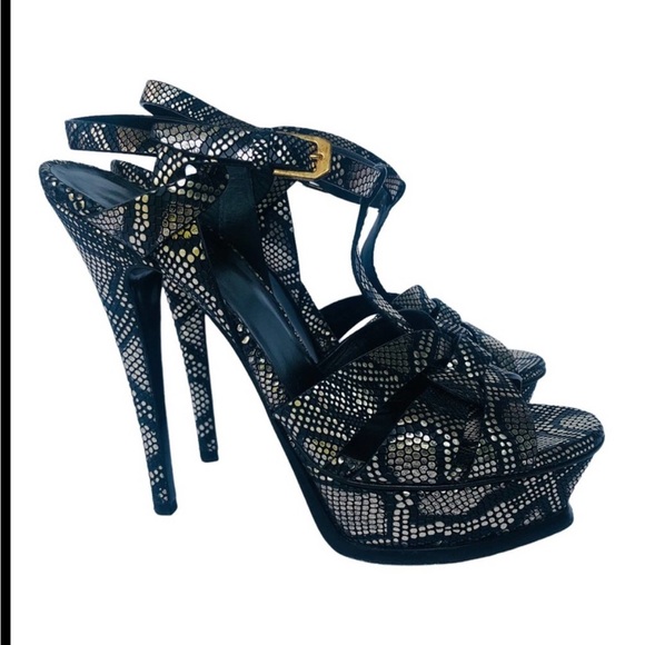 YSL Python Tribute Sandals - Picture 9 of 14